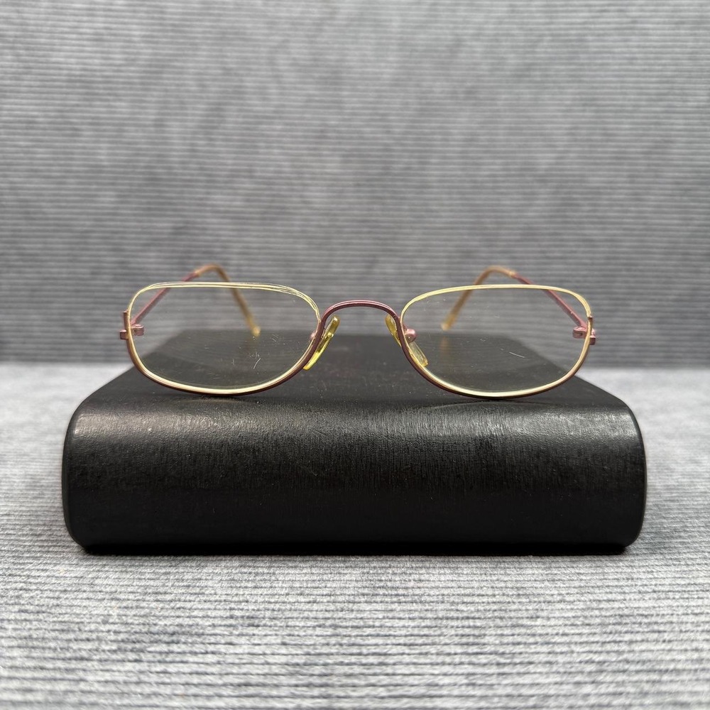 Anne Klein Rainbow Jasmine Y2k Eyeglasses Frames Italy 50/21 030 Rose Gold Oval